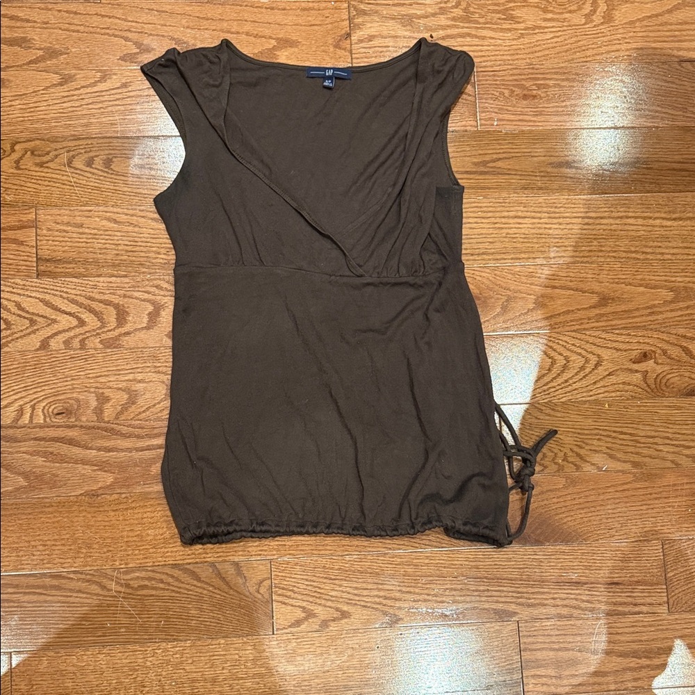 GAP Dark Brown Sleeveless Blouse